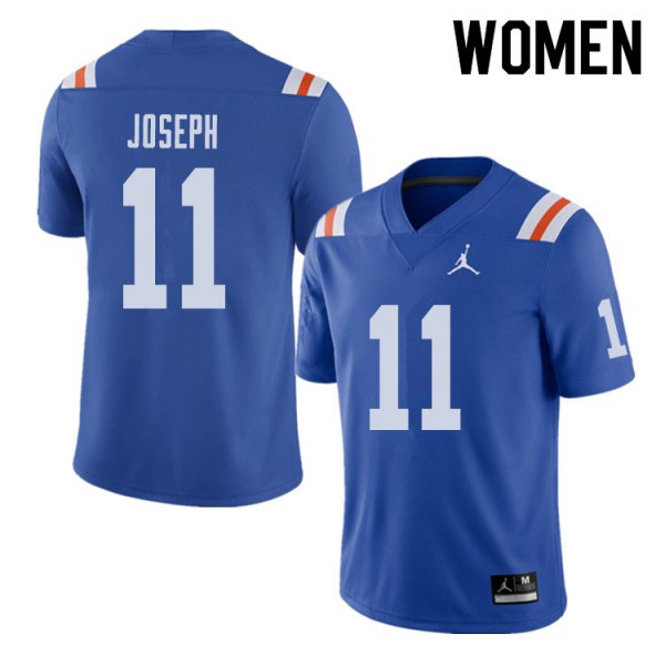 Jordan Brand Women #11 Vosean Joseph Florida Gators Throwback Alternate College Football Jersey